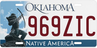 OK license plate 969ZIC