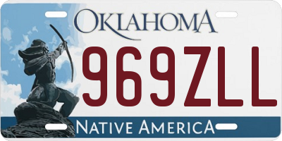 OK license plate 969ZLL