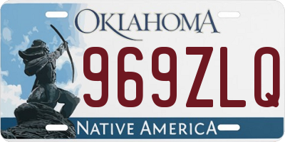 OK license plate 969ZLQ