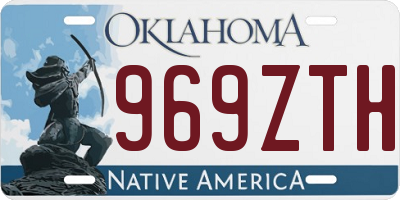 OK license plate 969ZTH