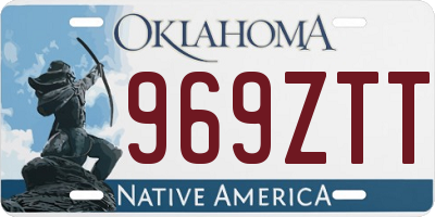 OK license plate 969ZTT