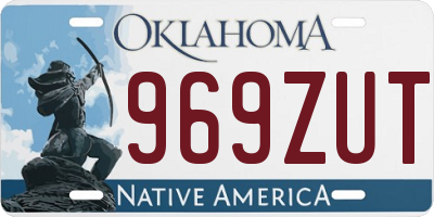 OK license plate 969ZUT