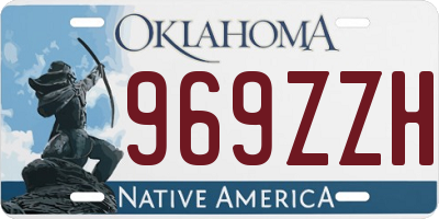 OK license plate 969ZZH