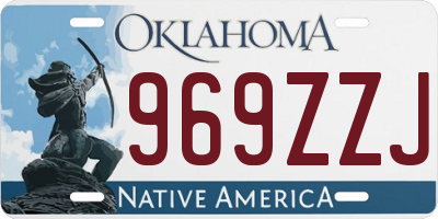 OK license plate 969ZZJ