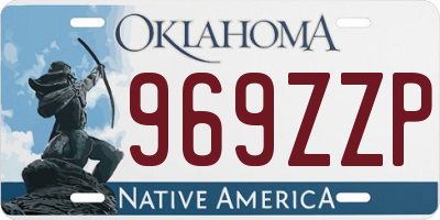 OK license plate 969ZZP