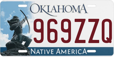 OK license plate 969ZZQ