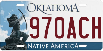 OK license plate 970ACH