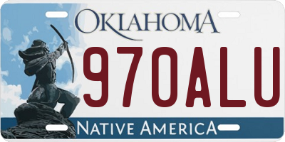 OK license plate 970ALU