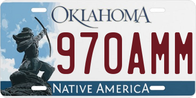 OK license plate 970AMM