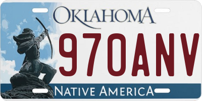 OK license plate 970ANV