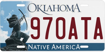 OK license plate 970ATA