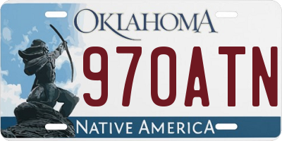 OK license plate 970ATN