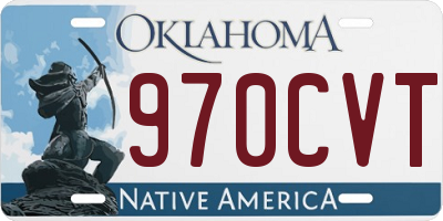 OK license plate 970CVT