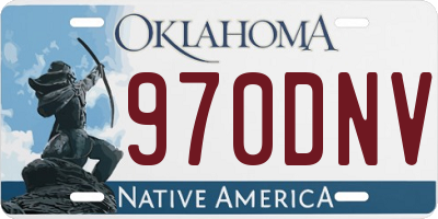 OK license plate 970DNV