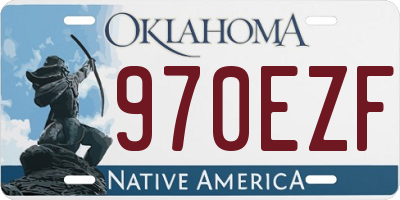 OK license plate 970EZF
