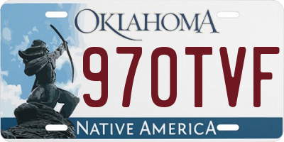 OK license plate 970TVF