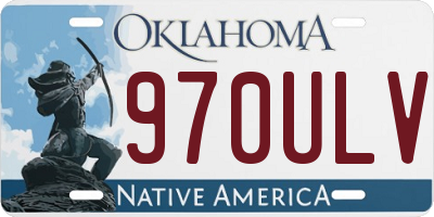 OK license plate 970ULV
