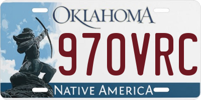 OK license plate 970VRC