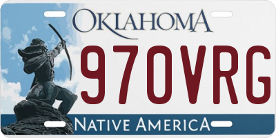 OK license plate 970VRG