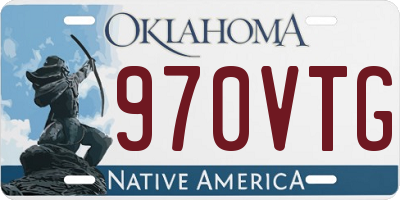 OK license plate 970VTG