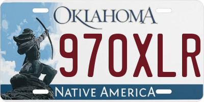 OK license plate 970XLR