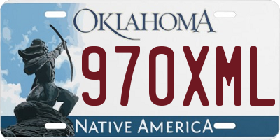OK license plate 970XML