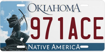 OK license plate 971ACE