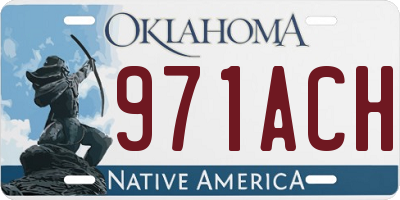 OK license plate 971ACH