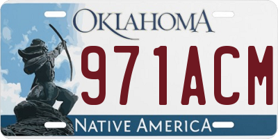 OK license plate 971ACM