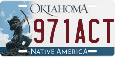 OK license plate 971ACT