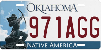 OK license plate 971AGG