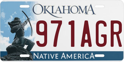 OK license plate 971AGR