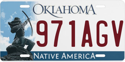 OK license plate 971AGV