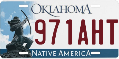 OK license plate 971AHT