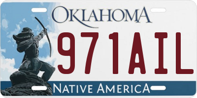 OK license plate 971AIL