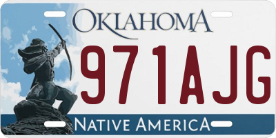 OK license plate 971AJG