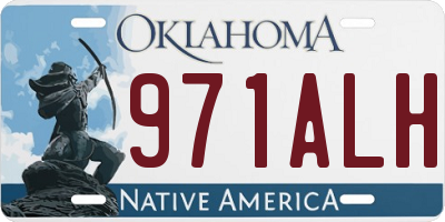 OK license plate 971ALH