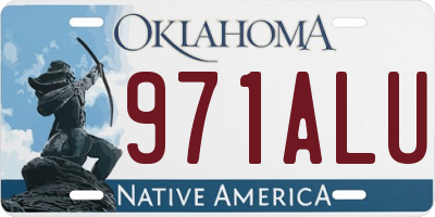 OK license plate 971ALU