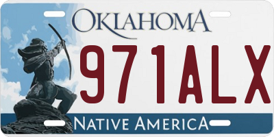 OK license plate 971ALX