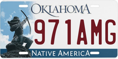 OK license plate 971AMG