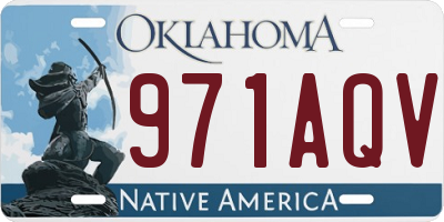 OK license plate 971AQV