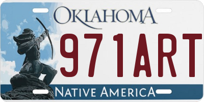 OK license plate 971ART