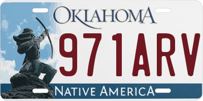 OK license plate 971ARV
