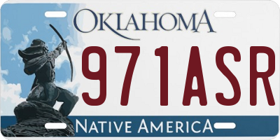 OK license plate 971ASR