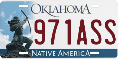 OK license plate 971ASS