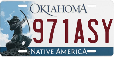 OK license plate 971ASY