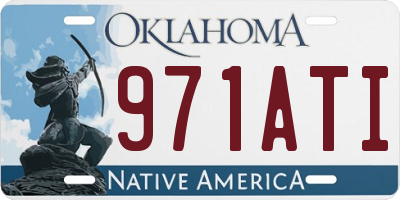 OK license plate 971ATI
