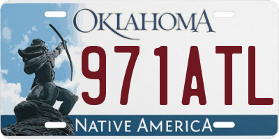 OK license plate 971ATL