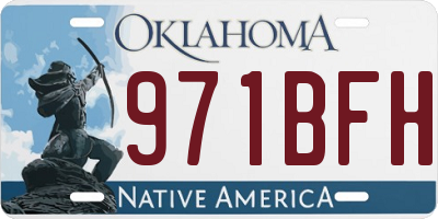 OK license plate 971BFH