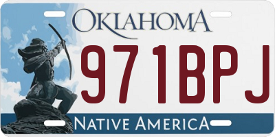OK license plate 971BPJ